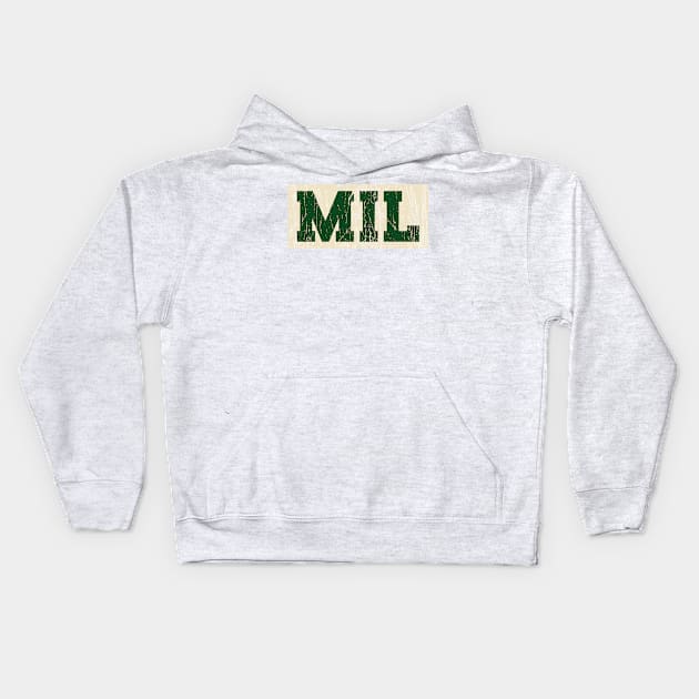 MIL / Bucks Kids Hoodie by Nagorniak